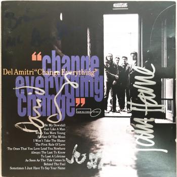 A signed copy of Change Everything by Del Amitri